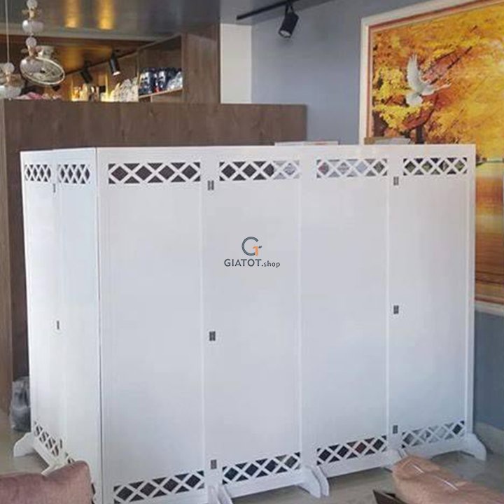 Vách ngăn bình phong kín đáo bằng gỗ PVC cap cấp GT453/ tấm