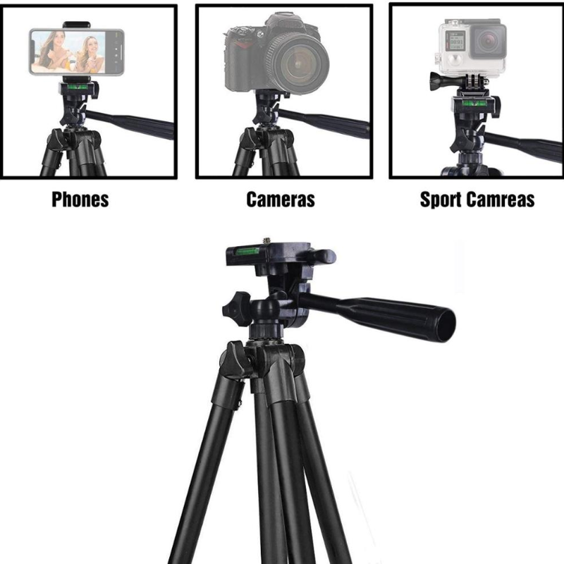 Universal Portable Stand Holder Selfie Aluminum Travel Photography Tripode Digital Camera Phone Tripod Stand for Cell Phone