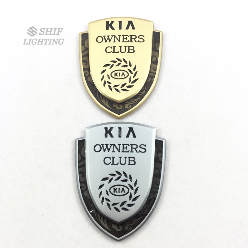 Logo KIA OWNERS CLUB dán dùng để trang trí xe hơi tiện dụng