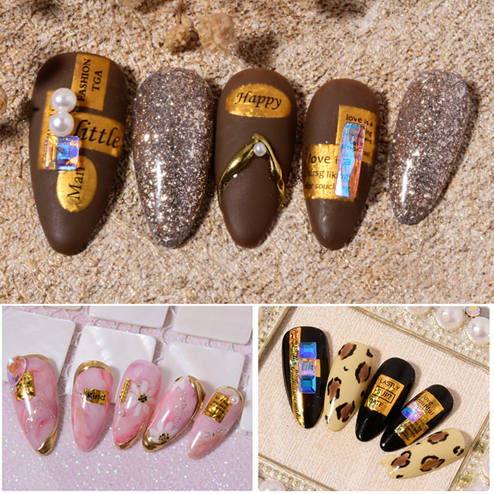 (Hàng Mới Về) Nhãn Dán Trang Trí Móng Tay 3d Diy