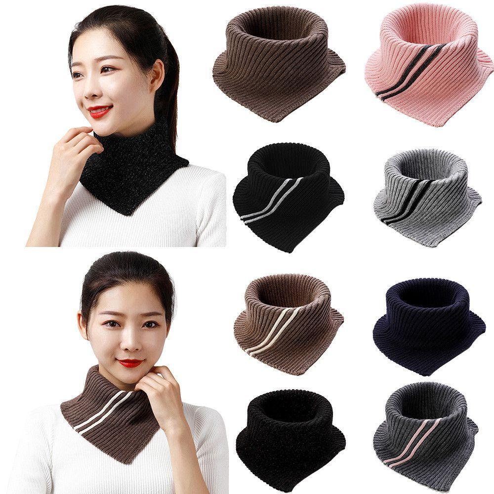 MOILYVN Khăn Choàng Cổ Giả Len Phối Nhung Chống Gió Thời Trang Mùa Đông Cho Nam Và Nữ