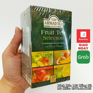 [Hỏa Tốc] Trà Ahmad Tea hoa quả 4 vị hộp 20 gói - Fruit Tea Selection