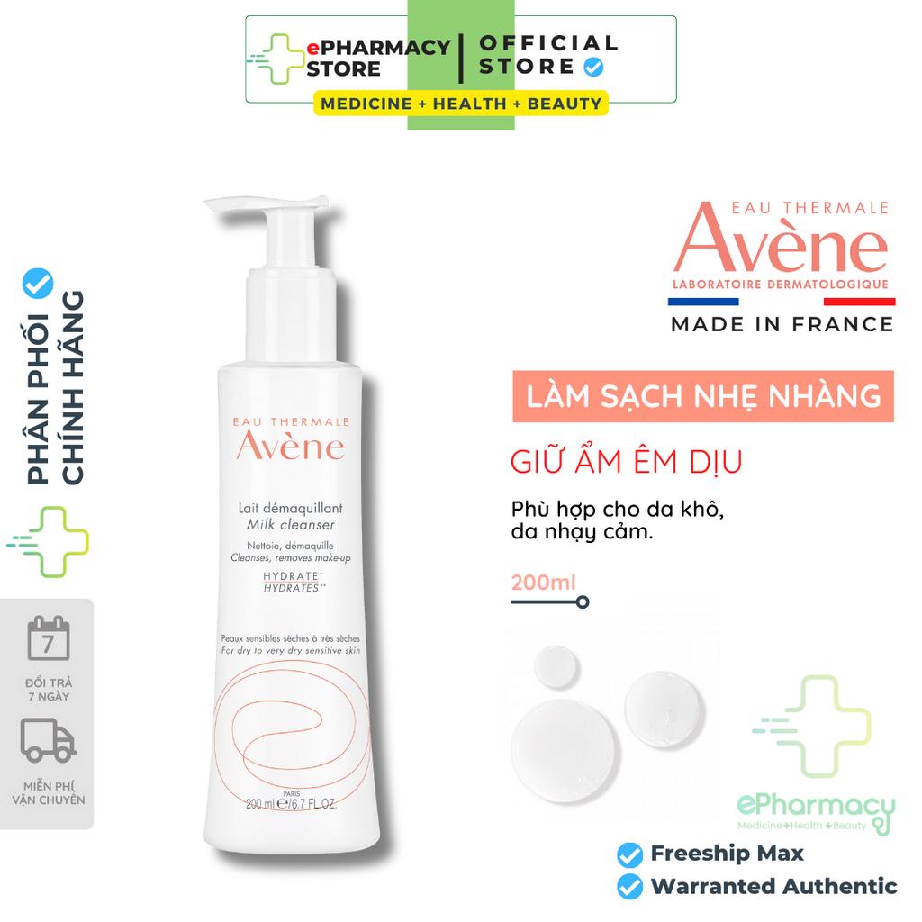 Sữa Rửa Mặt/Tẩy Trang Avene Dịu Nhẹ - Avene Gentle Milk Cleanser 200ml