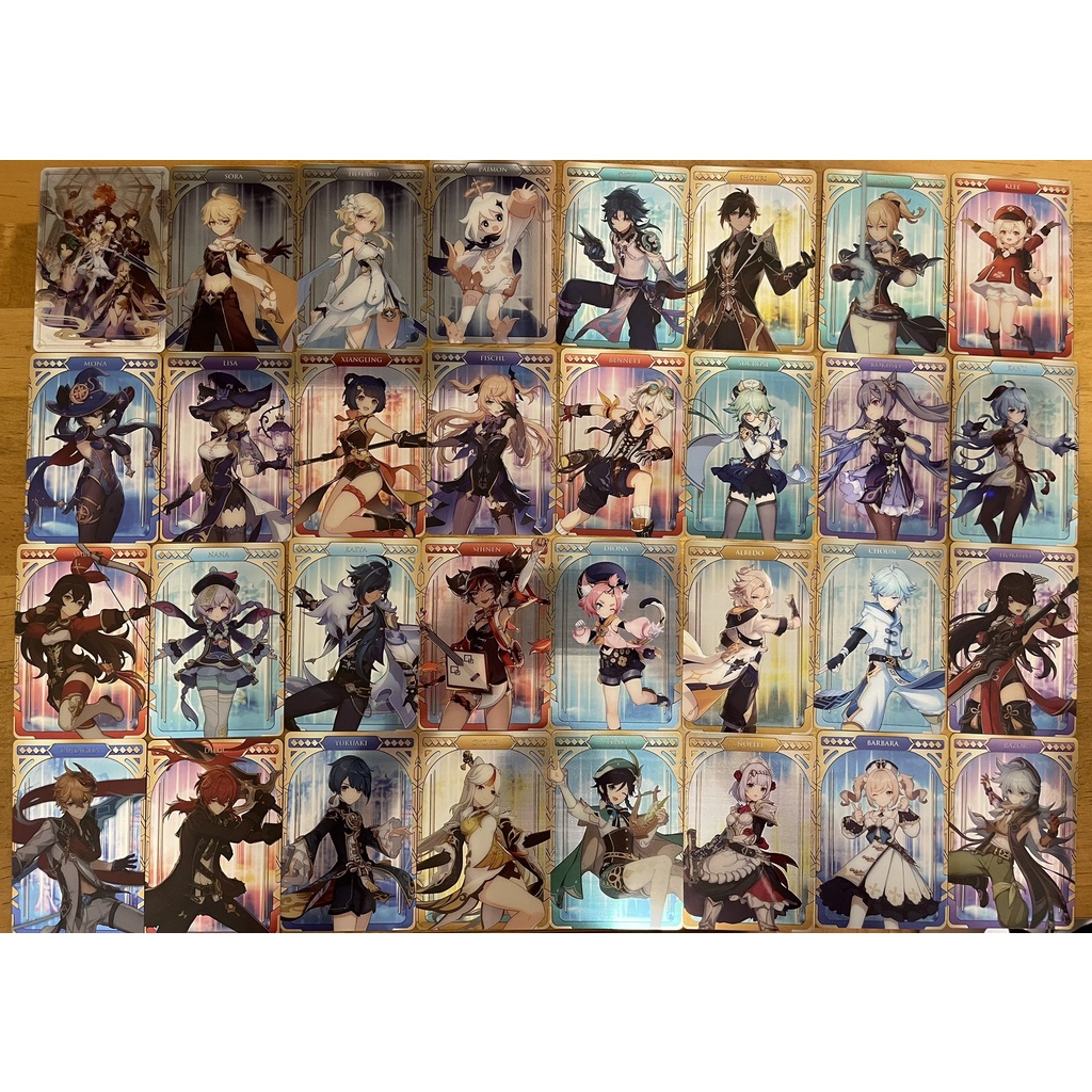 Pack Thẻ Bài Genshin Impact Metal Collection Chính Hãng Chưa Bóc mới 100%