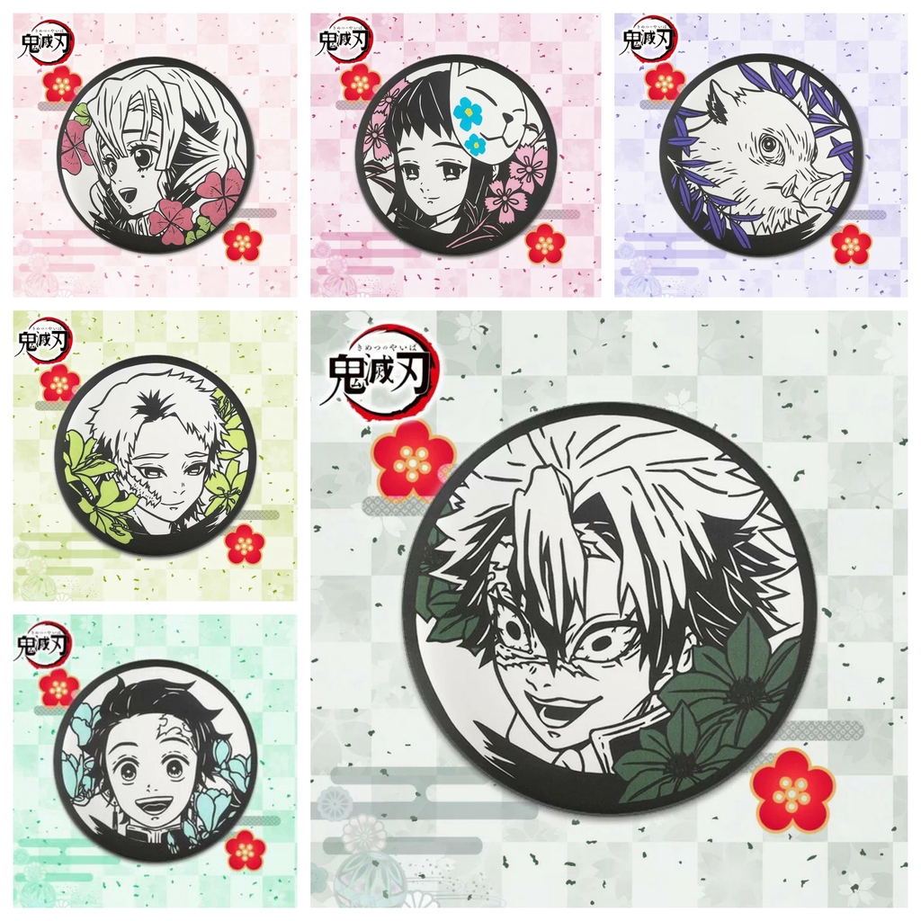 Huy hiệu cài áo IN HÌNH Kimetsu no Yaiba Thanh gươm diệt quỷ anime chibi dễ thương tiện lợi mẫu 2