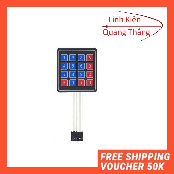 Bàn Phím Ma Trận Mềm 4x4 Keypad