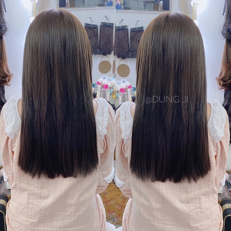 A10 tóc giả kẹp thẳng 45cm