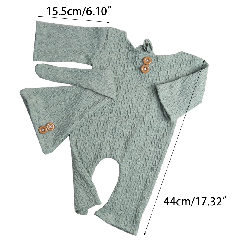 Áo Liền Quần Dài Tay Kèm Mũ Chất Liệu Cotton Mềm Dùng Làm Đạo Cụ Chụp Ảnh Cho Bé Trai