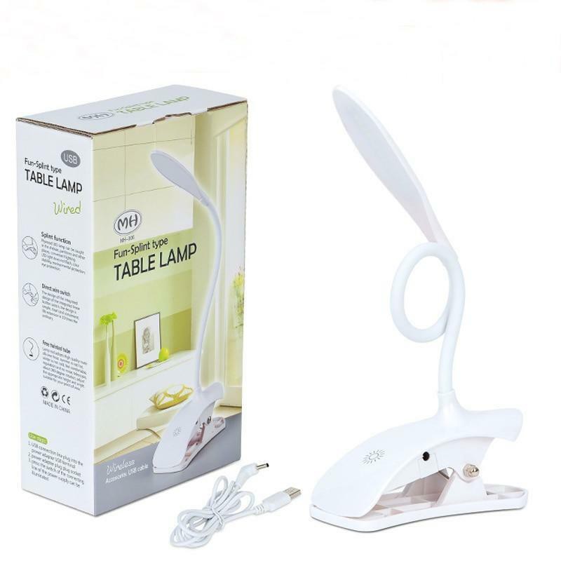 (CAM KẾT GIAO ĐÚNG MÀU ) ĐÈN ĐỌC SÁCH KẸP BÀN CHỐNG CẬN 14 CHIP LED THÔNG MINH TABLE LAMB NGUỒN USB - Đèn đọc sách kẹp b