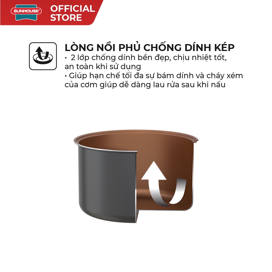 Nồi Cơm Điện 3L SUNHOUSE SHD8305