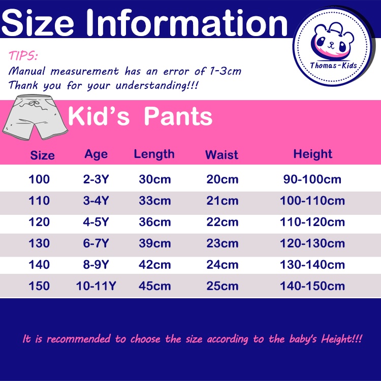 [THOMAS Kids] Quần Short Thể Thao Cotton Mỏng Thoải Mái Nhiều Màu Sắc Cho Bé 2-12 Tuổi