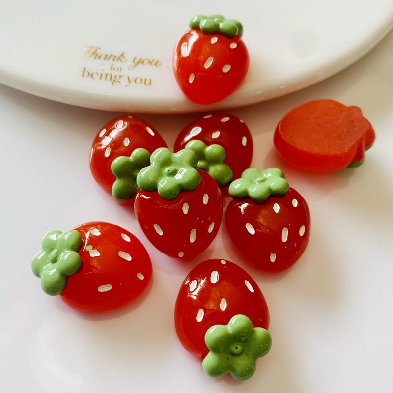 Set 10 Dây Buộc Tóc / Điện Thoại Hình Trái Cây Dễ Thương