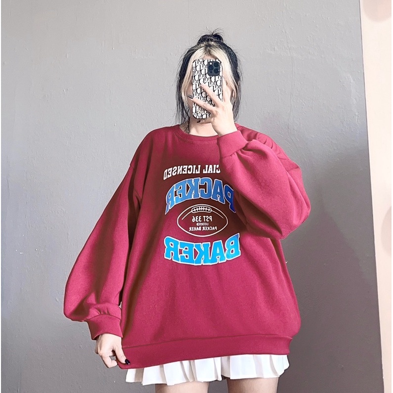 Sweater nỉ lót bông dày dặn form rộng unisex | BigBuy360 - bigbuy360.vn