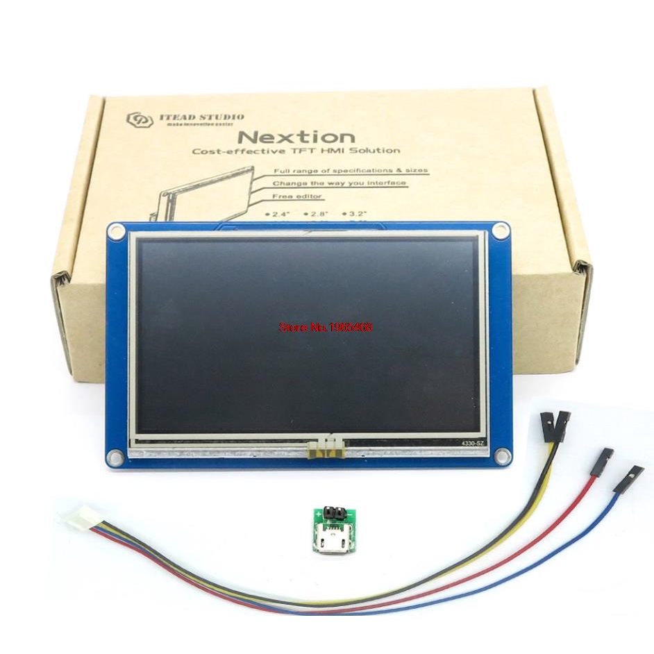 Nextion 4.3 HMI Intelligent Smart USART UART Serial Touch TFT LCD Panel Display Module For Raspberry Pi 2 A + B + ARD Kits