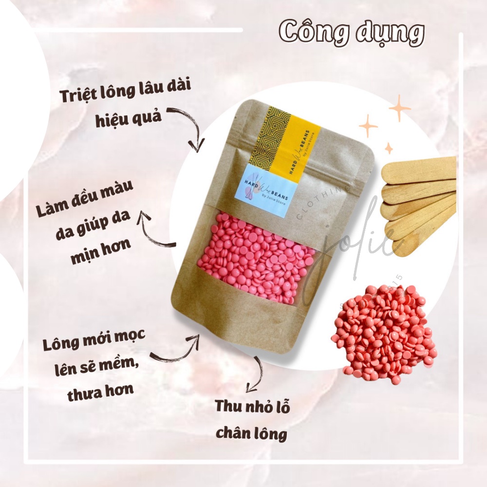 Sáp wax lông nóng hard wax beans nhập khẩu 100% (100gr)