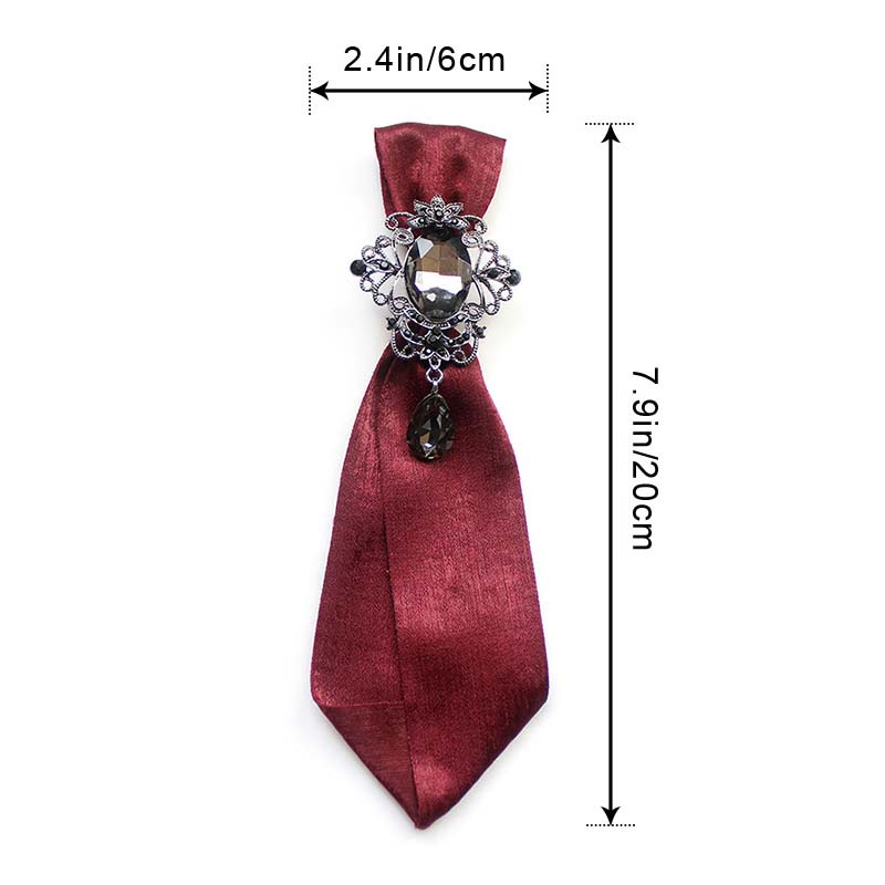 Nơ Cài Cổ Áo Họa Tiết Hoa Thời Trang Xinh Xắn Cho Nữ