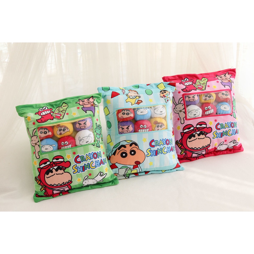 Gối Ôm Nhồi Bông Hình Cậu Bé Bút Chì Shin-Chan Đáng Yêu