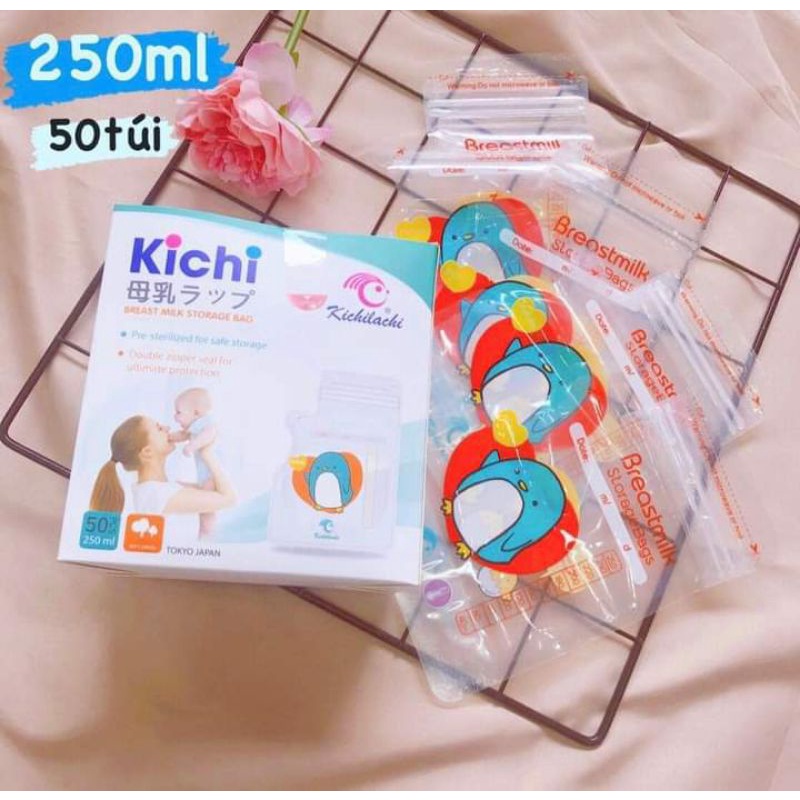 Túi Trữ Sữa KiChi 100ml 1 hộp 30 túi