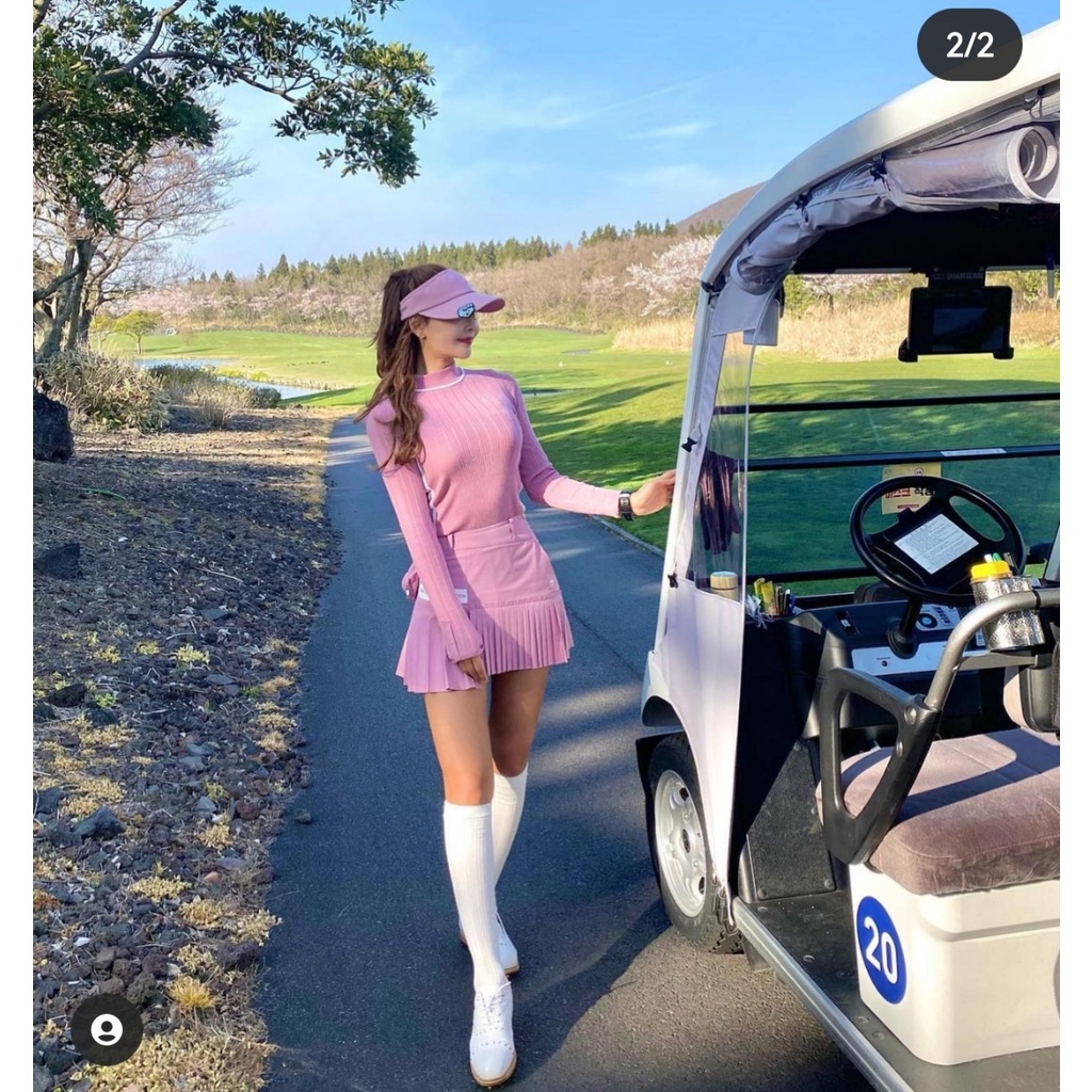 Set chân váy và áo golf nữ cao cấp MBE hàng cao cấp co giãn 4 chiều vải siêu nhẹ