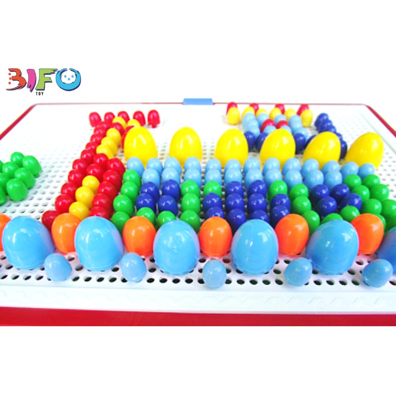 Bộ xếp hình cho bé hình nấm 296 chi tiết giúp bé phát triển trí thông minh sáng tạo