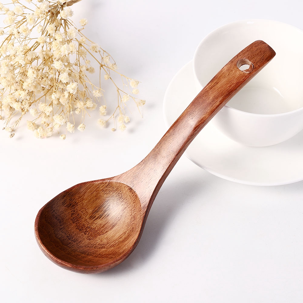 【COD】1 muỗng gỗ múc canh cán dài