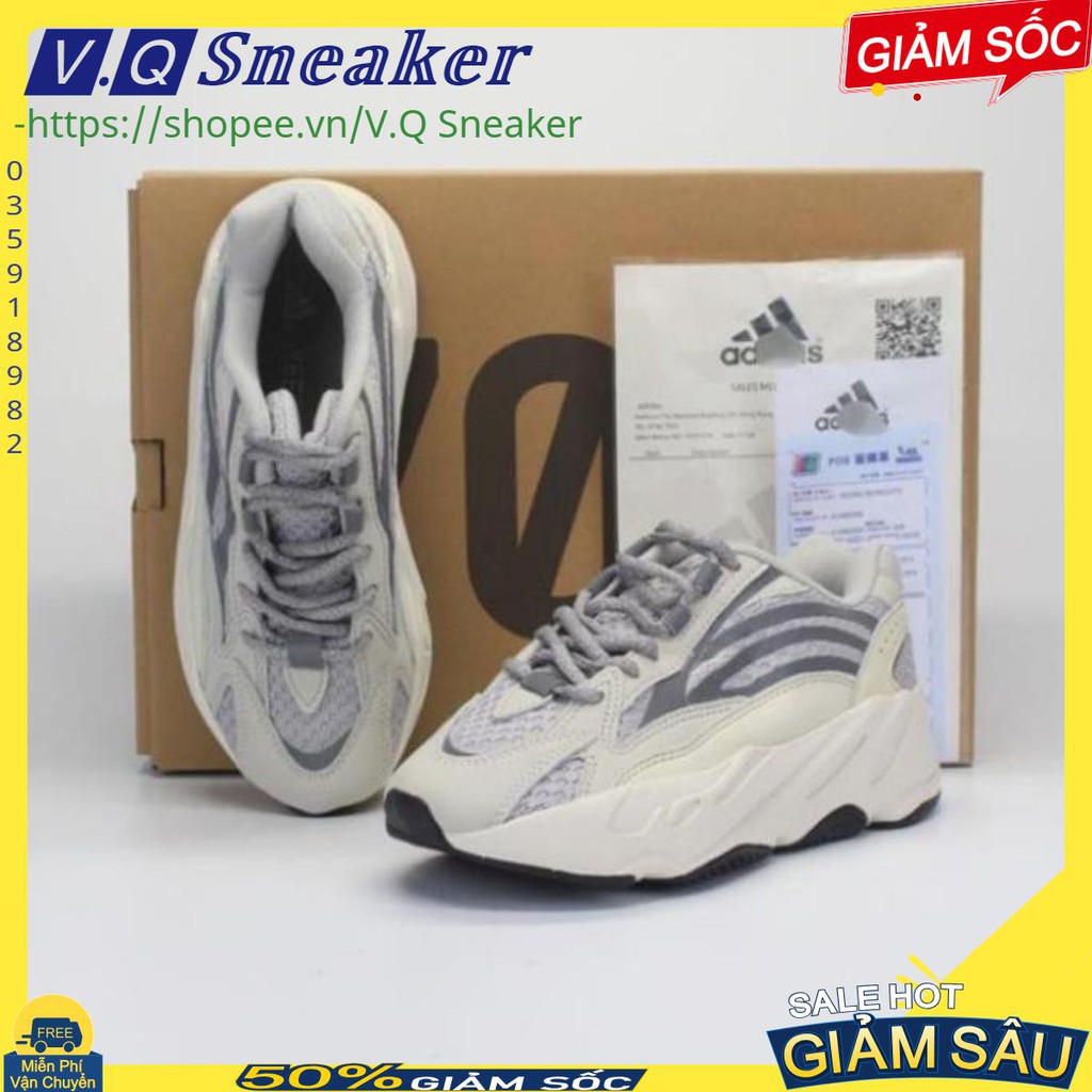 [Video Tận Cảnh - FREE SHIP] 🔥Giày thể thao sneaker🔥 Boost YZ700 V2 "Static" full box  A7T3 V.Q Sneaker