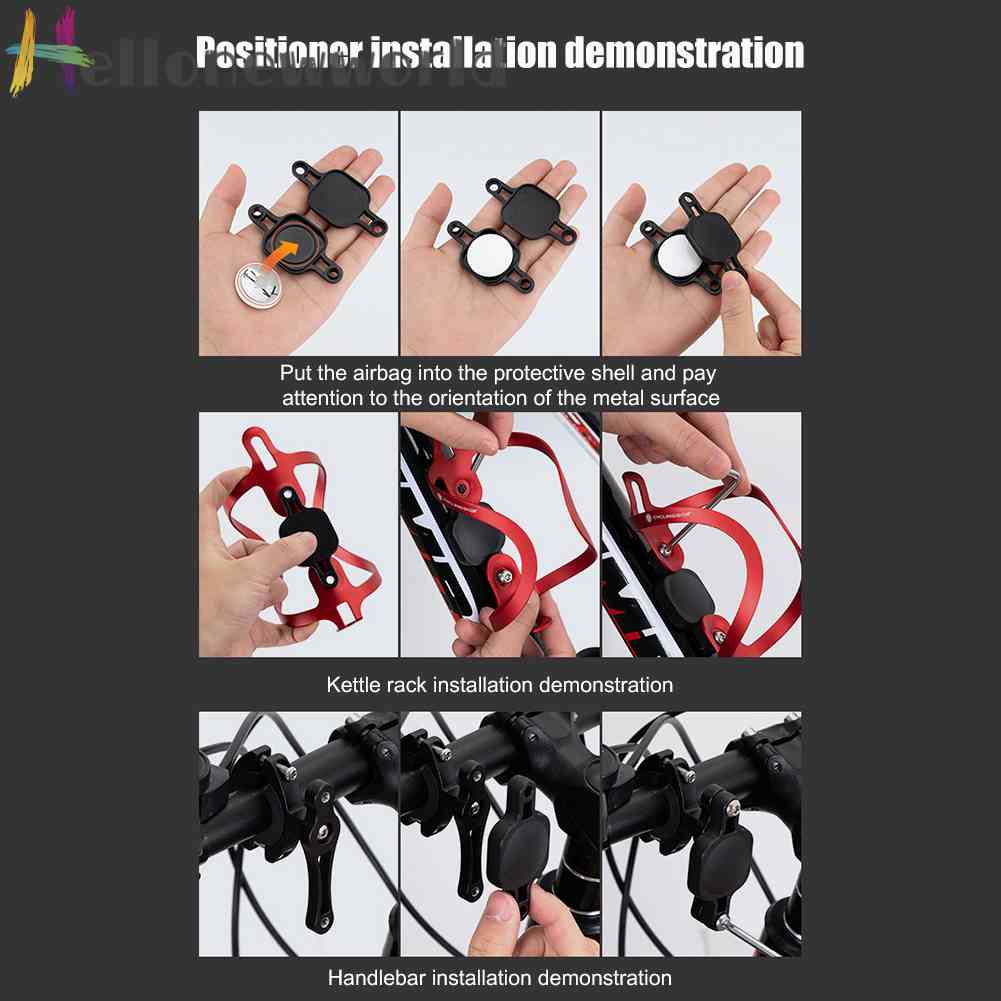 Giá Đỡ Chống Mất Cho Xe Đạp Airtag Màu Đen