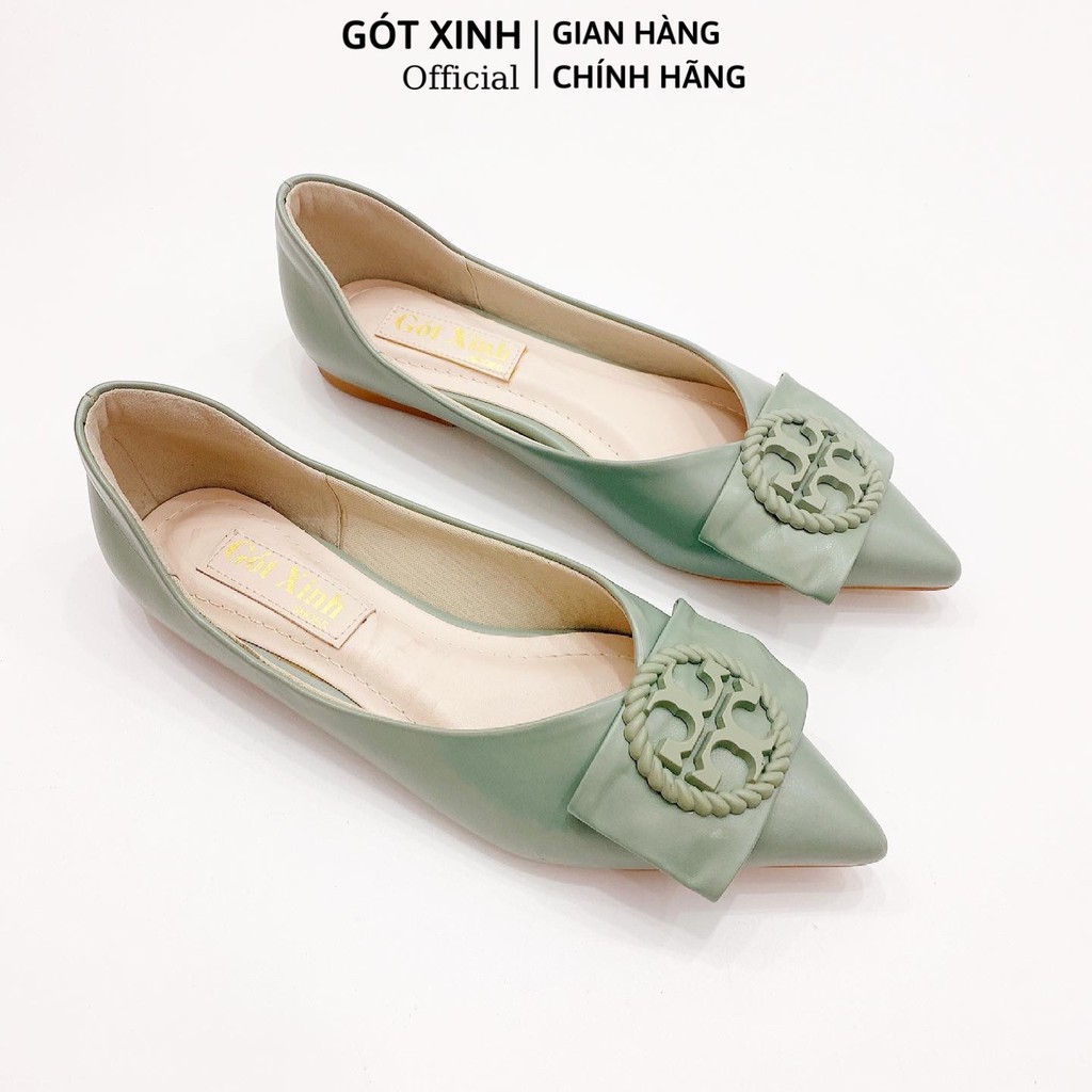 Giày Búp Bê Nơ GÓT XINH GX270 Khóa Tròn Da Mềm | BigBuy360 - bigbuy360.vn
