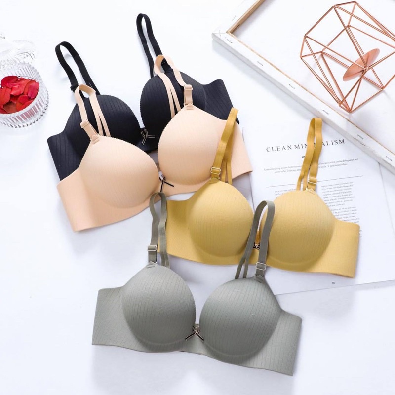 Áo Lót Su Phối Kẻ Chìm Nâng Ngực Thời Trang Dành Cho Nữ 541