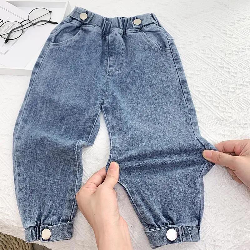 quần jean trẻ em Quần Jeans Dài Phong Cách Phương Tây Thời Trang Cho Bé