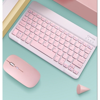 Bàn Phím Bluetooth 2.4ghz Màu Hồng Cho Ipad 10 Inch