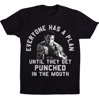 Áo Thun Nam In Hình Mike Tyson Boxing Everyone Has A Plan Gildan