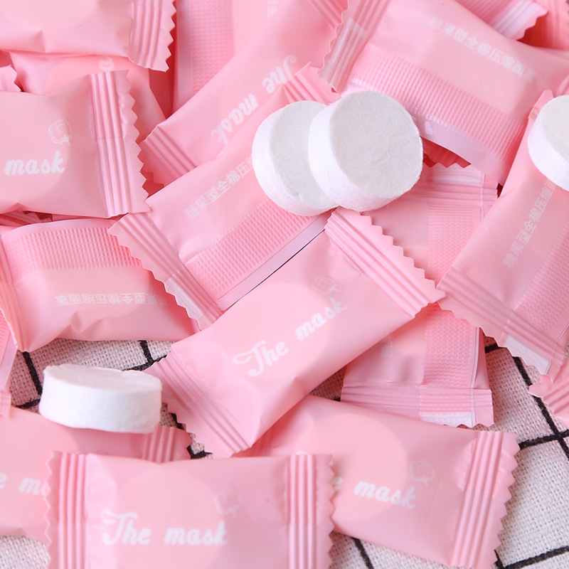 Set 100 Mặt Nạ Cotton Dùng Một Lần Tiện Dụng