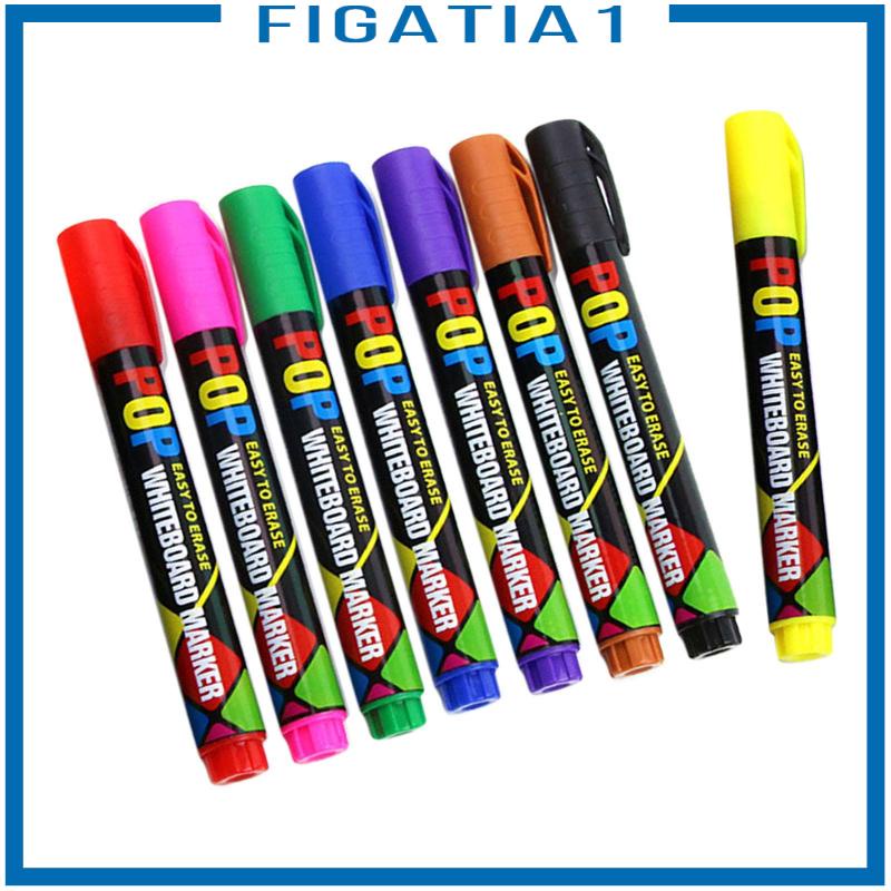 [figatia1] Bảng Trắng Lau Khô Nhiều Màu Sắc Cho Giáo Viên Trẻ Em 8 Màu