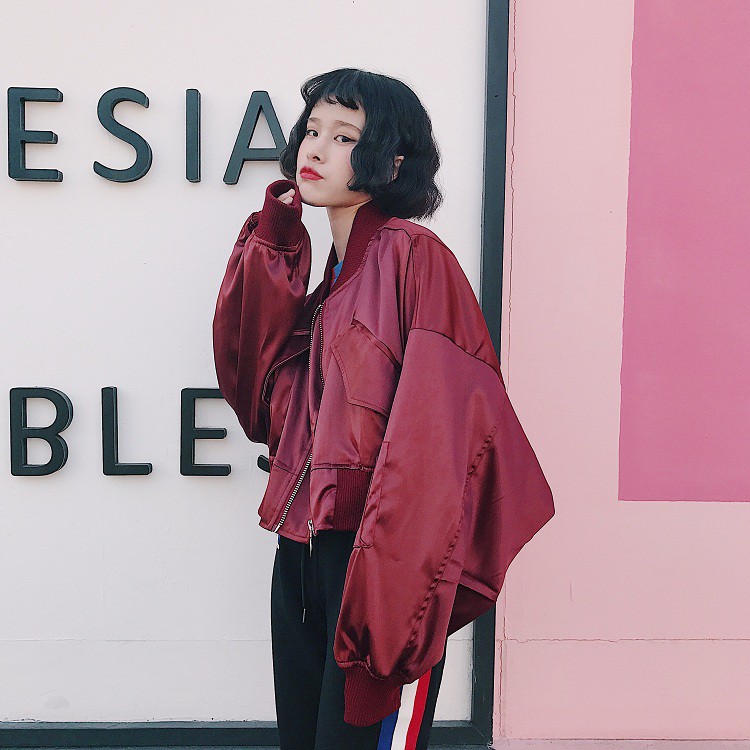 A79 ÁO KHOÁC BOMBER ULZZANG NGẮN CÁ TÍNH