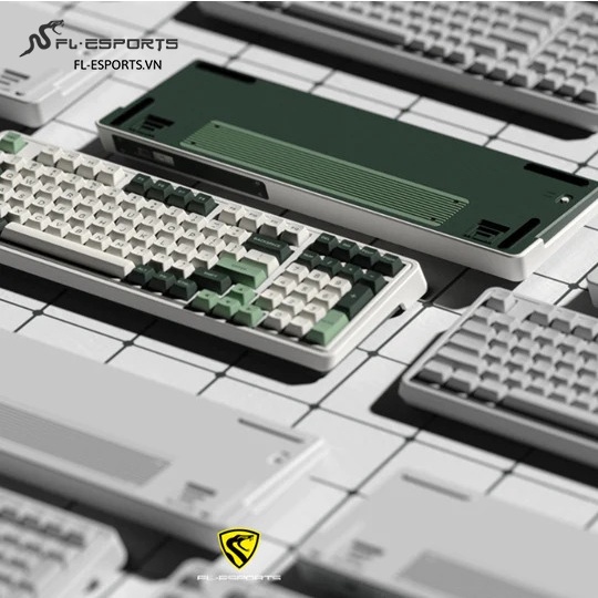 Bàn phím cơ không dây FL-Esports CMK98 SAM Tropical Forest Kết nối 3 mode- Hàng chính hãng