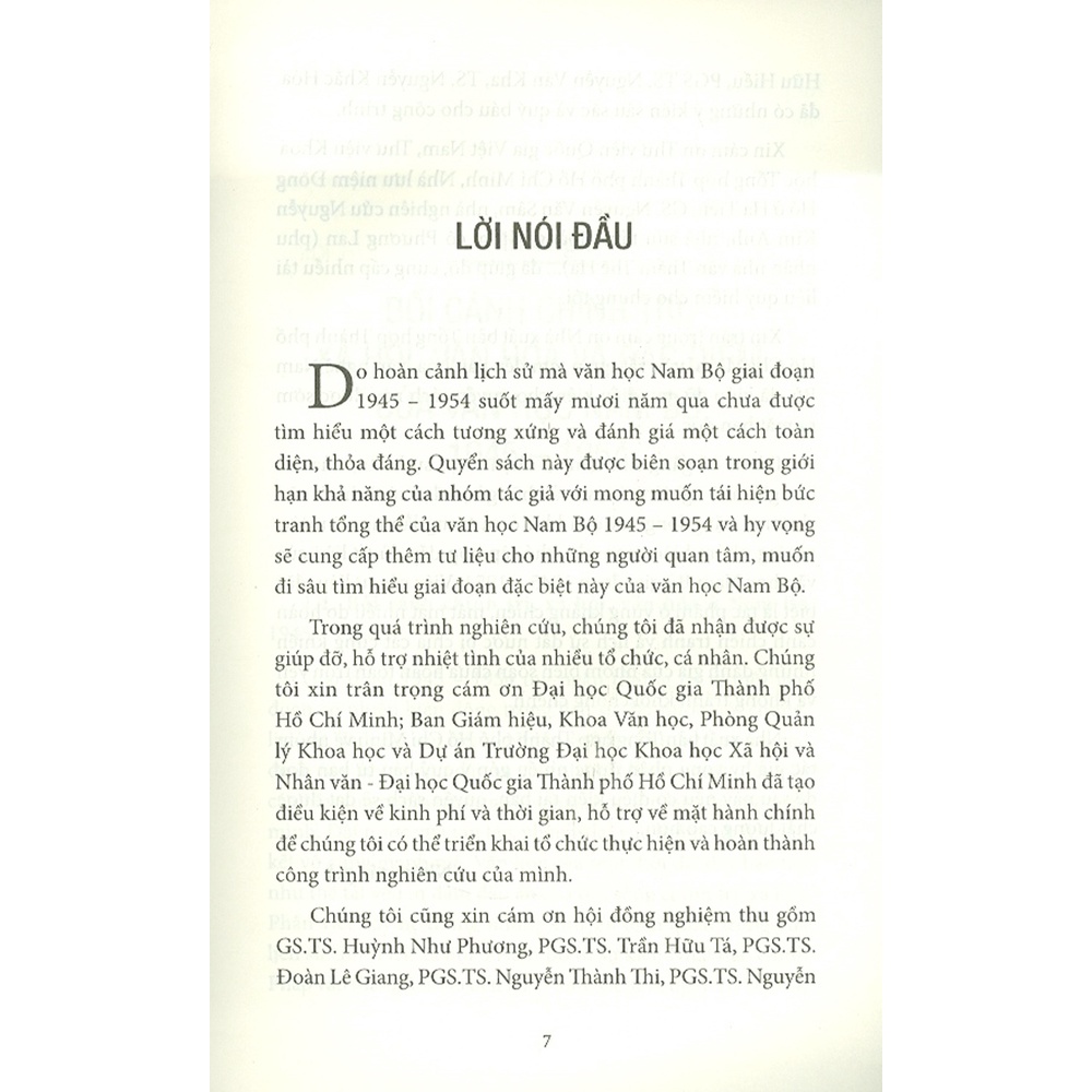 Sách - Văn Học Nam Bộ 1945-1954