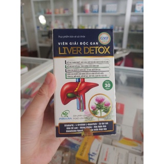 Viên giải độc gan liver detox của poke usa hộp 30v