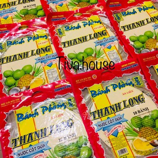 Bánh tráng sữa Bến Tre dạng bánh phồng nước cốt dừa Thanh Long vàng