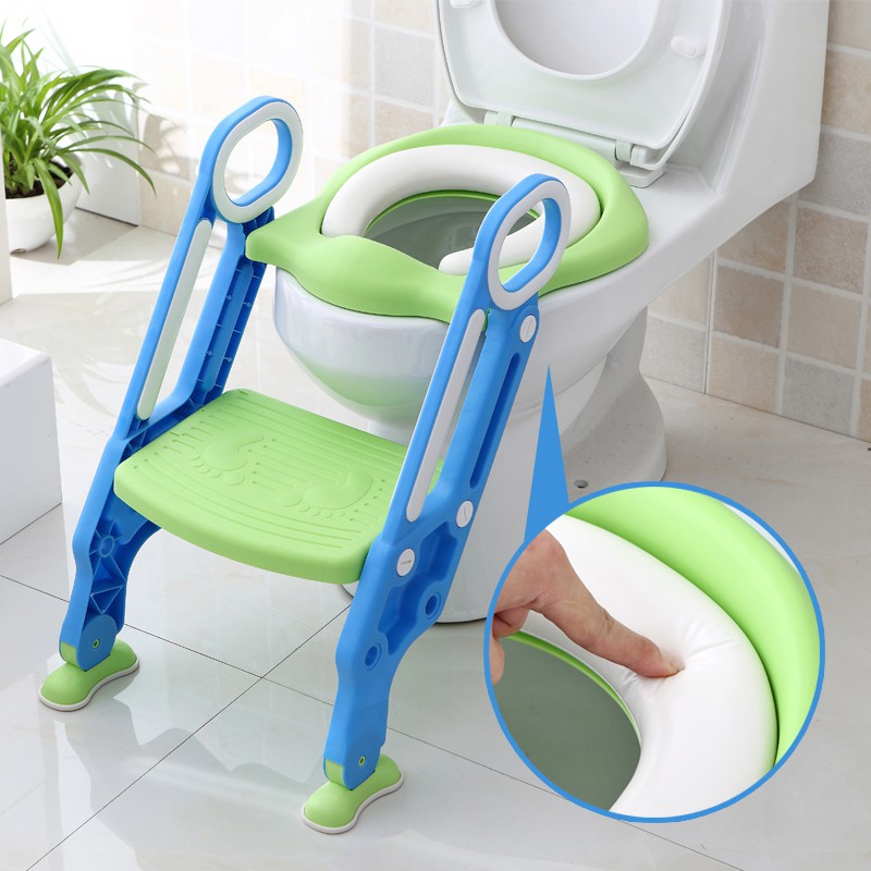 Bồn cầu trẻ em Thang nhà vệ sinh nữ bé trai nhỏ chỗ ngồi toilet cho miếng đệm lót bô lớn tiểu