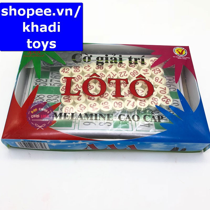 Trò chơi kêu Lô Tô 90 số lo to bằng giấy và Melamine cao cấp