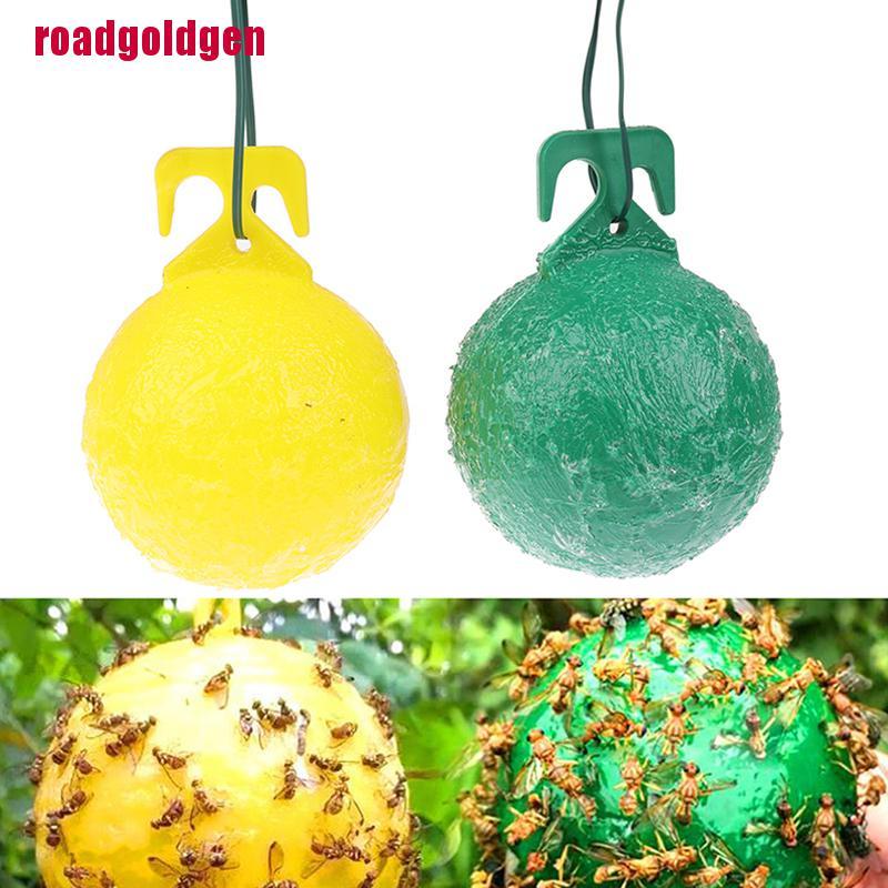 [rogoldVN]1Pc Reusable Hanging Fly Trap Sticky Ball Pest Repeller Killer Hanging On Trees