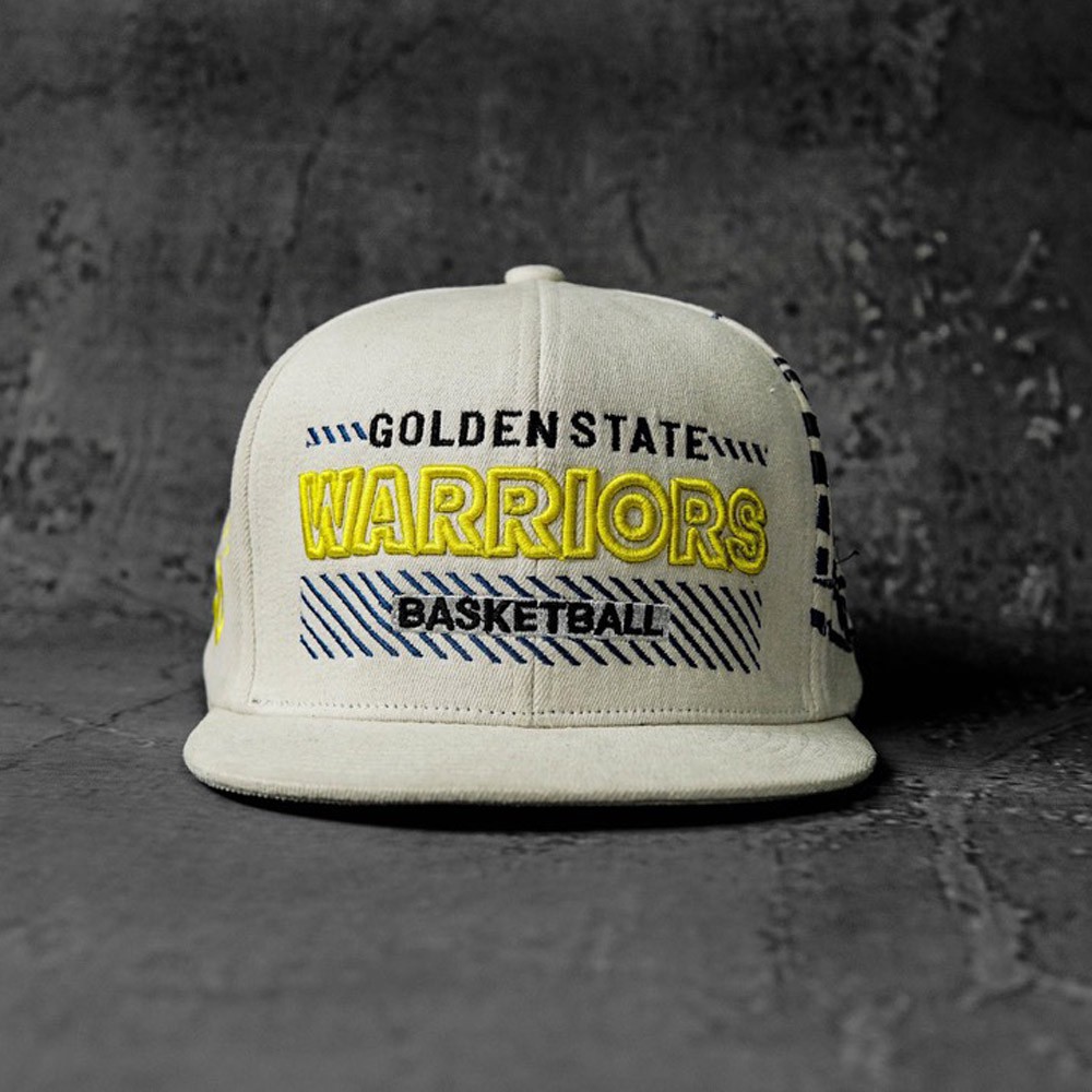 Mũ nón kết lưỡi trai Golden State Warriors Basketball snapback trắng cao cấp form đẹp cá tính