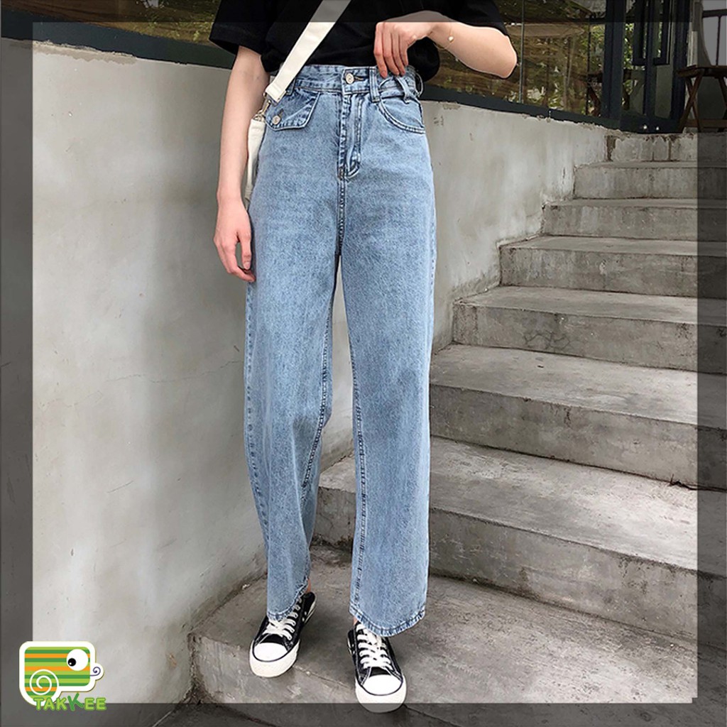 QUẦN JEANS OONGA RỘNG QUẦN BÒ SIÊU HOT