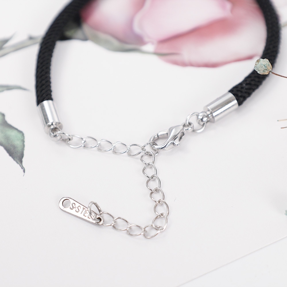 2 Vòng đeo tay đính phụ kiện họa tiết 100 ngôn ngữ i love you cho nam và nữ