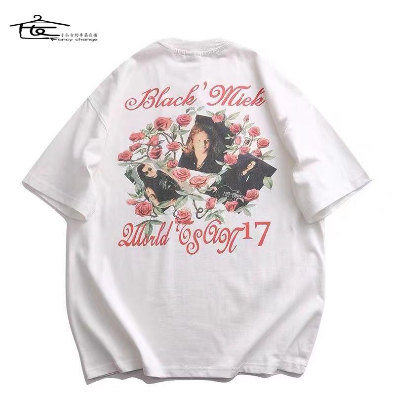 Áo Thun Trắng Tay Ngắn Dáng Rộng Thời Trang Mùa Hè Dành Cho Nữ