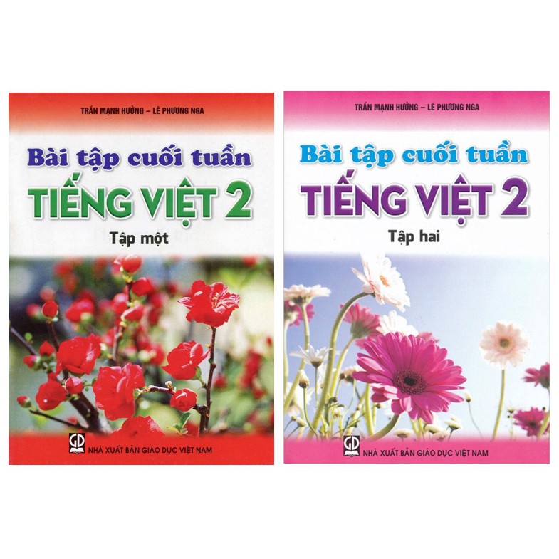 Sách - Combo Bài tập cuối tuần Tiếng Việt 2 (tập 1 và tập 2)