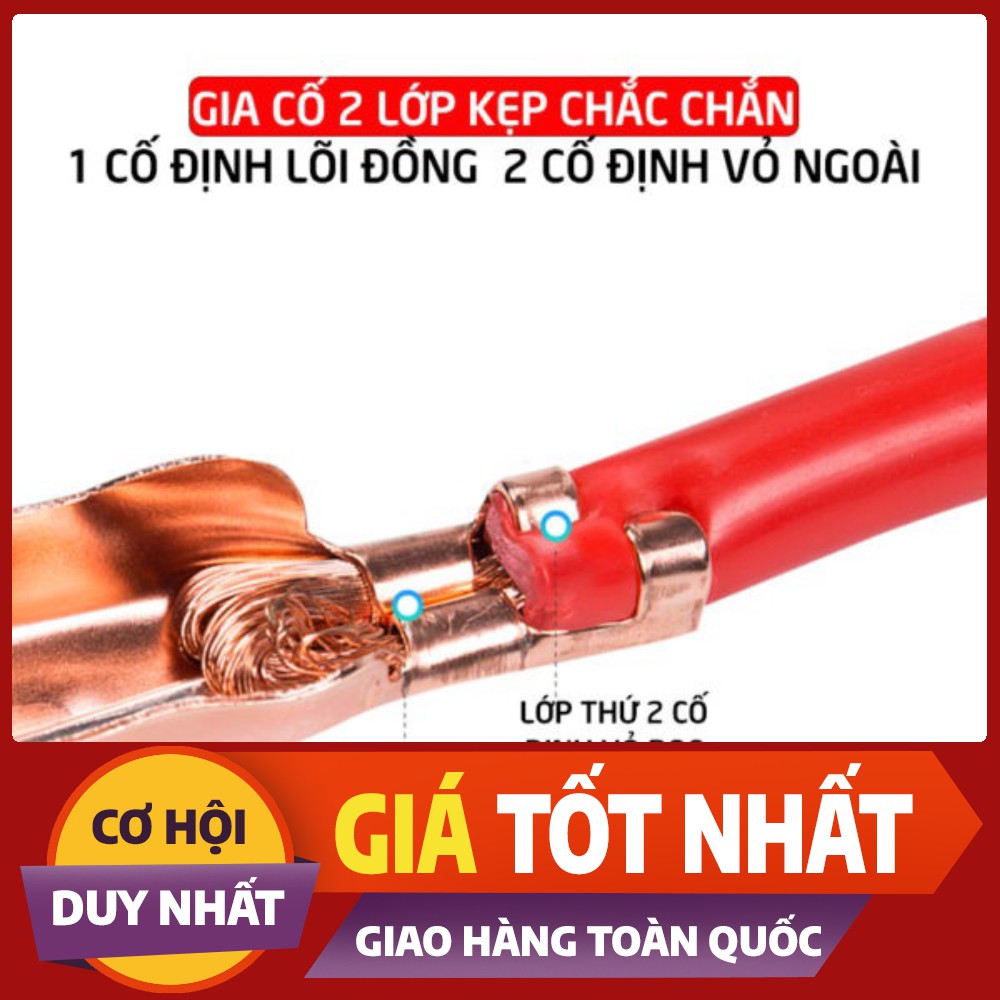 Bộ dây câu bình ắc qui 500A; 1000A lõi đồng lớn.