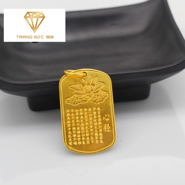 Dây chuyền titan chú đại bi bông sen