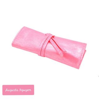 Túi bút cuộn bằng da